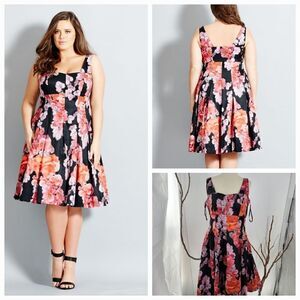 Citi chic spanish rose dress